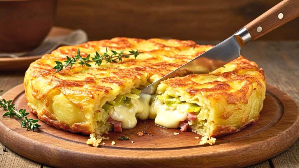 Plus rustique que la tartiflette, plus élégant que le gratin dauphinois : ce gâteau salé met tout le monde d’accord