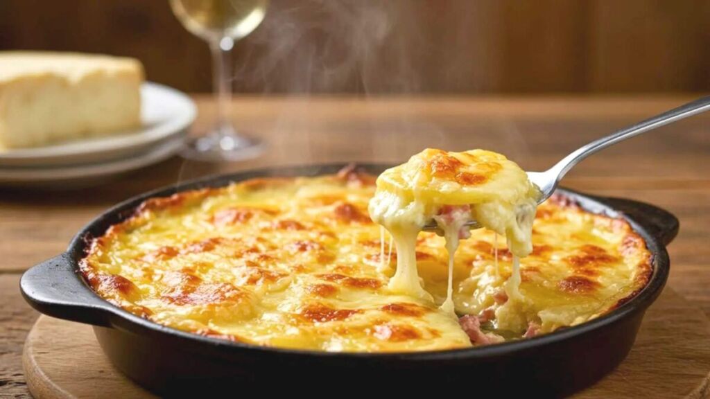 Tartiflette gratinée, pommes de terre fondantes et reblochon coulant : le plat d’hiver qui fait fondre toute la table