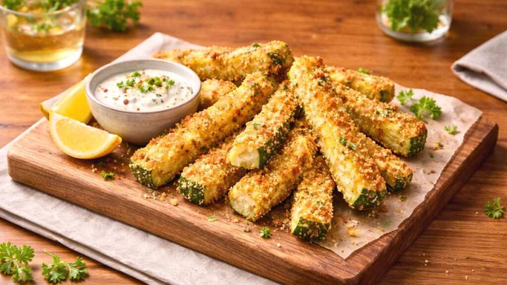 Dorées dehors, fondantes dedans : ces courgettes panées changent tout dans vos dîners