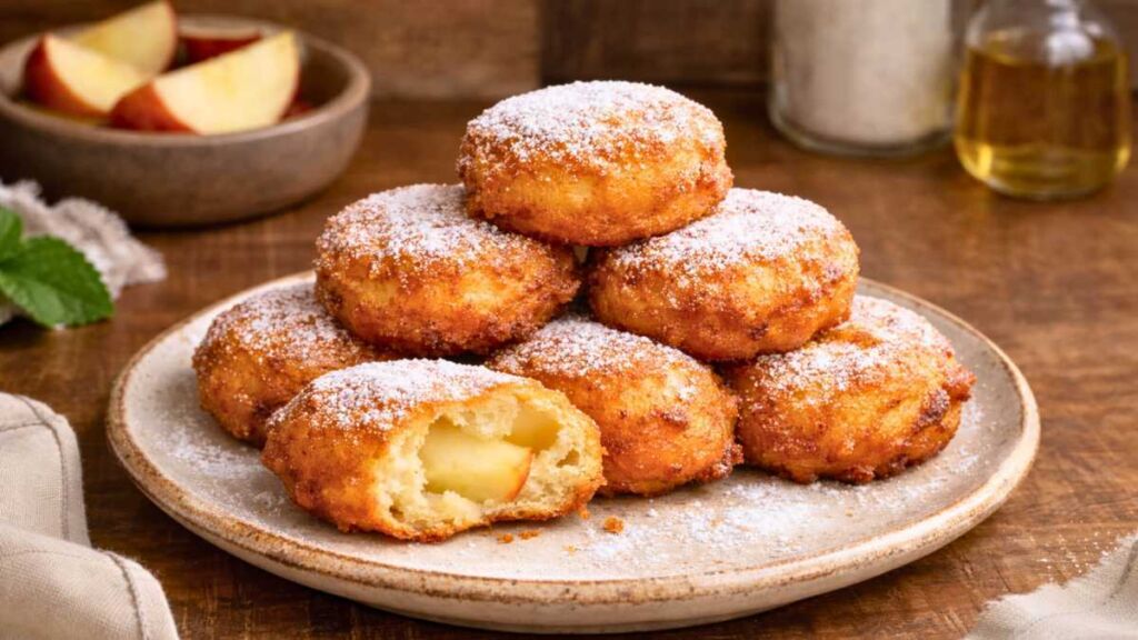 Le secret de beignets aux pommes légers et moelleux qui font craquer toute la tablée en une bouchée
