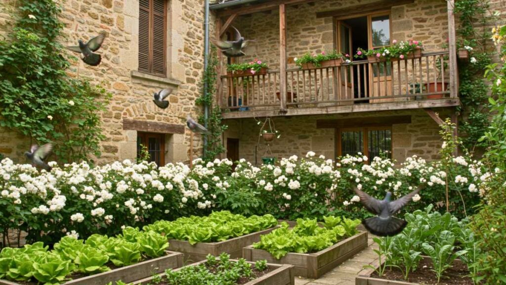 Balcons souillés et semis arrachés : cette fleur blanche utilisée en bordure pourrait devenir l’arme naturelle contre les pigeons