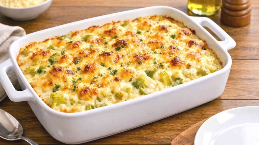 Le gratin de poireaux à la béchamel et au gruyère qui transforme ce légume simple en plat délicieusement fondant
