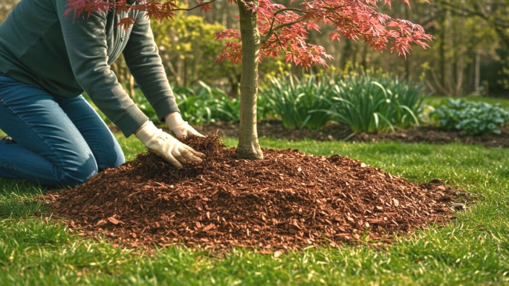 Les jardiniers expérimentés le font en mars : ce geste au pied de l’érable du Japon évite bien des déceptions au jardin