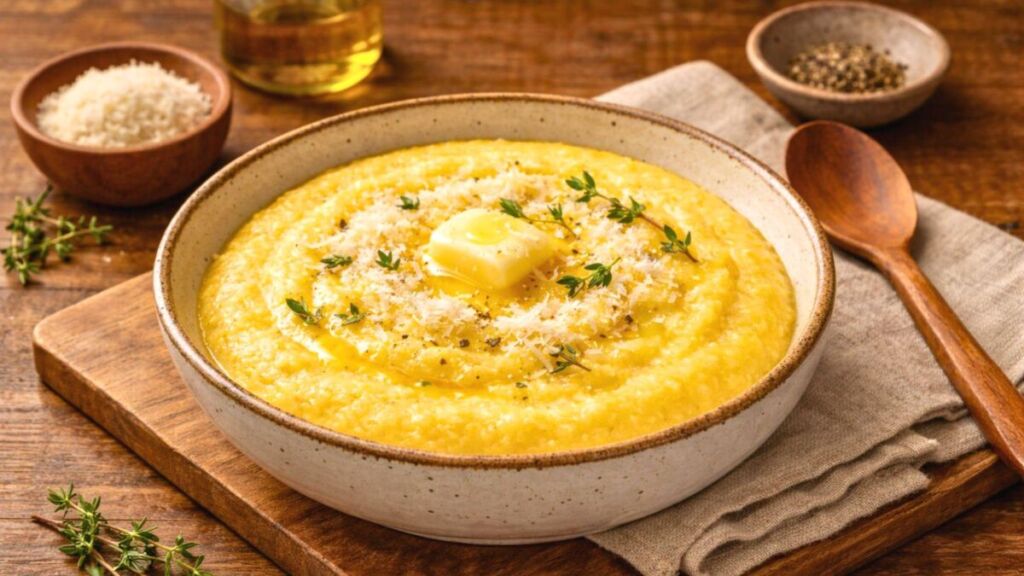 On croyait la polenta trop simple, mais cette version crémeuse et dorée transforme le repas en pur moment refuge