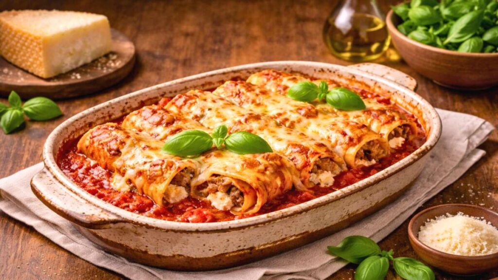Ricotta fondante, viande mijotée : ces cannelloni siciliens transforment un repas ordinaire en véritable fête italienne