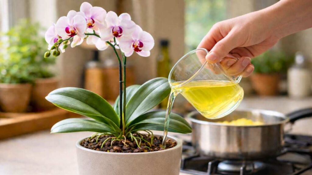 Vos orchidées refusent de refleurir depuis des mois ? La solution pourrait se cacher dans votre casserole