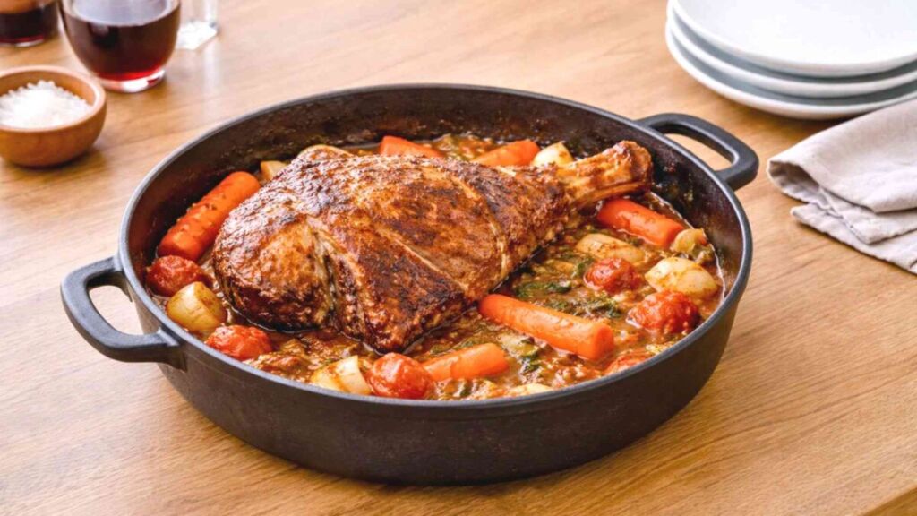 Ce gigot d’agneau à l’ancienne devient si fondant qu’il se mange à la cuillère, et la méthode est plus simple qu’il n’y paraît