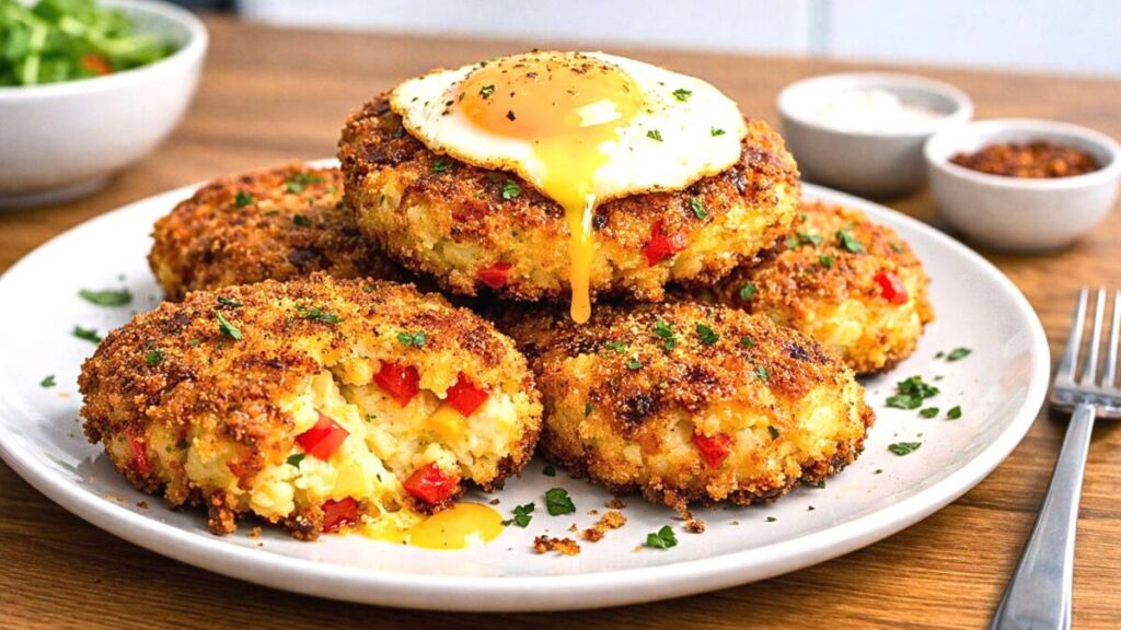 Ces galettes pommes de terre et poivrons cachent un secret croustillant qui fait fondre tout le monde à table