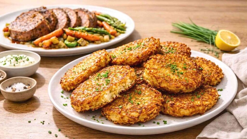 Galettes de pommes de terre en accompagnement : simples, croustillantes et impossibles à oublier après y avoir goûté