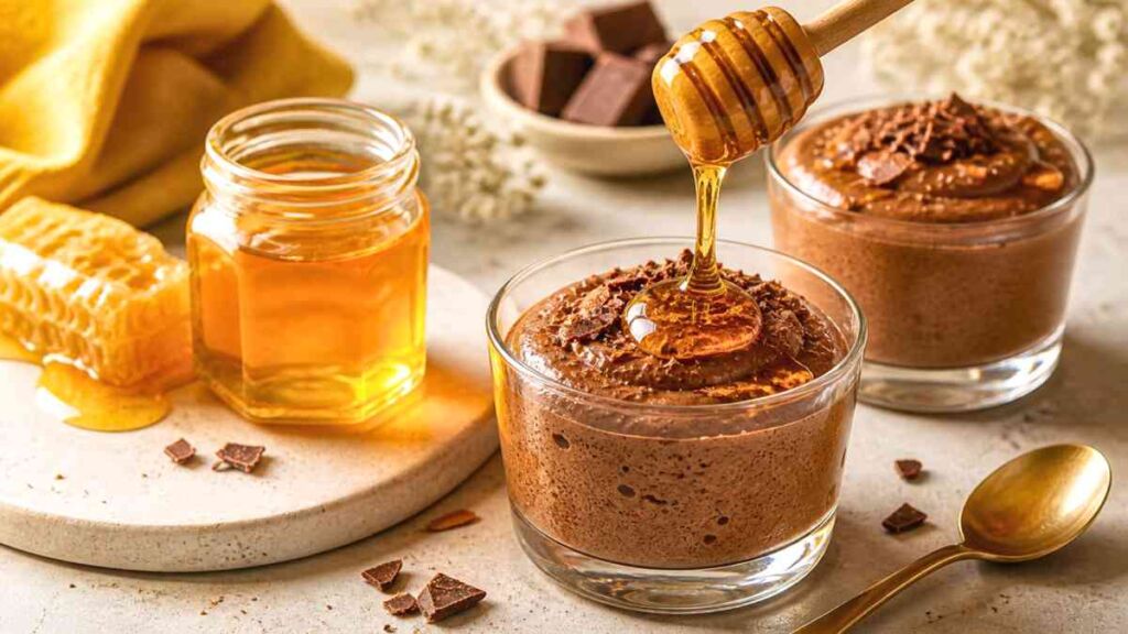 Mousse au chocolat au miel : l’alternative simple au sucre blanc pour un dessert plus léger et toujours aussi gourmand