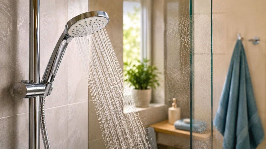 Une douche tiède le matin aide le cœur à mieux s’adapter quand la tension varie sous l’effet de la chaleur ambiante