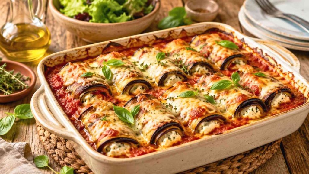 Finies les aubergines gorgées d’eau : l’astuce imparable pour un gratin en rouleaux crémeux qui va bluffer vos invités
