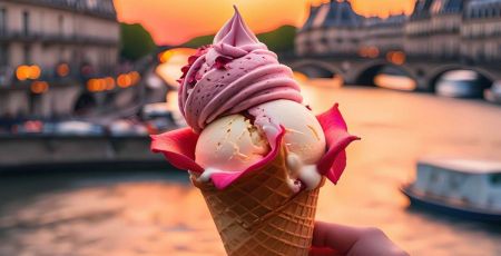 glace extraordinaire à Paris - crédit photo : Iza via Adobe Stock