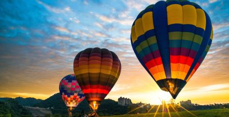 Les montgolfières permettent une vue imprenable sur les paysages