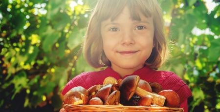 Enfant champignons