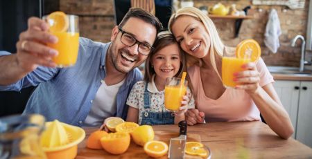 famille jus de fruits
