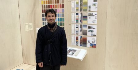Adrien Testard à l'école des Beaux Arts à Paris pour exposer le travail de son collectif Landelab