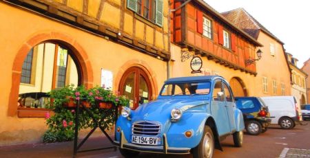 2 chevaux alsace Eguisheim