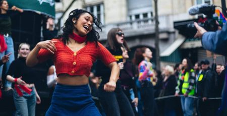Manifestante techno-gréviste Alternatiba Paris