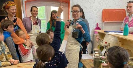 Un atelier du défi alimentation positive.