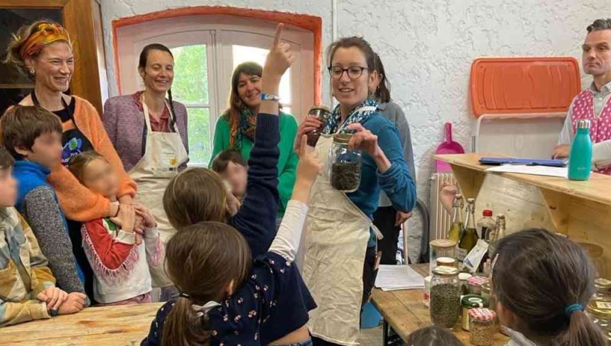 Un atelier du défi alimentation positive.