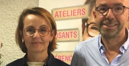 Florence Servan Schreiber et Gilles André. Photo AirZen Radio