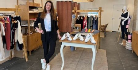 Céline Corfou propriétaire de la boutique Sportives à Bordeaux