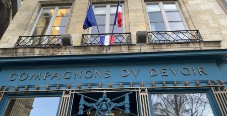 La façade de la Maison des Compagnon du devoir de Paris