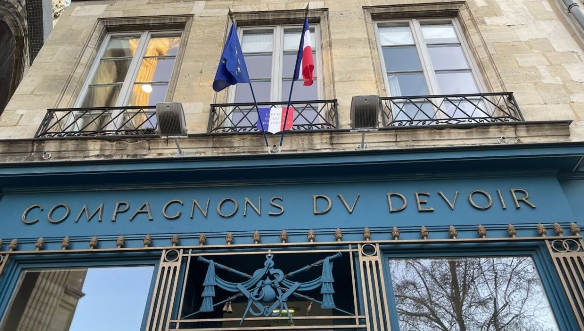 La façade de la Maison des Compagnon du devoir de Paris