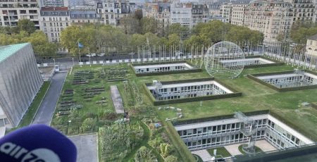 La vue depuis le restaurant de l'UNESCO