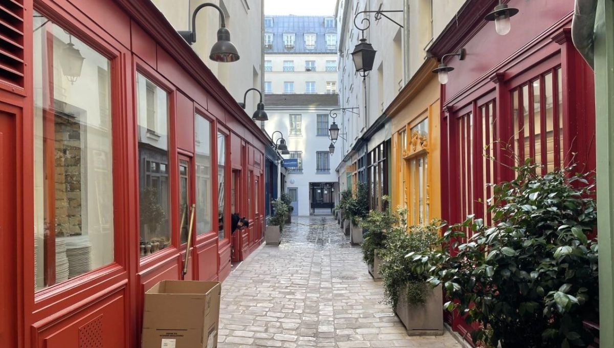 Vu sur le passage Molière depuis la rue Quincampoix