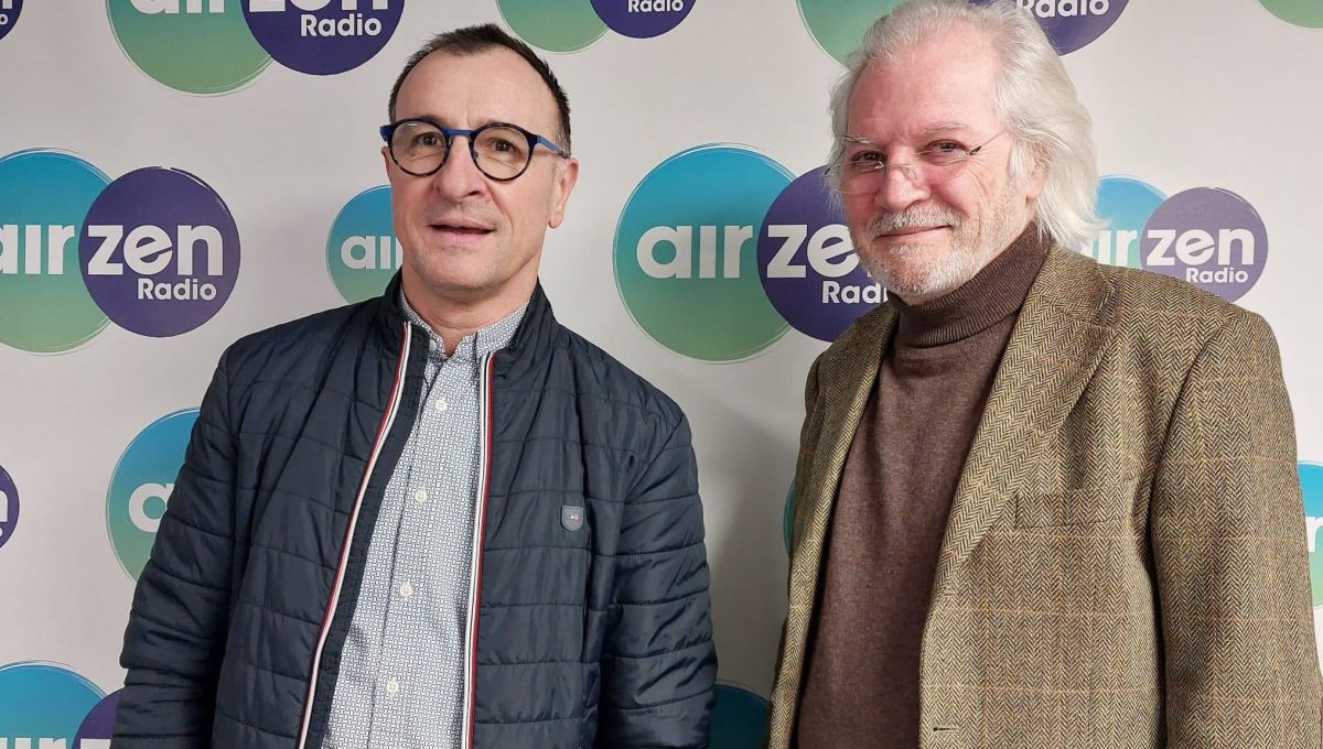 Philbert Corbrejaud et Thierry Dubois. Collection privée Gilles André/AirZen Radio