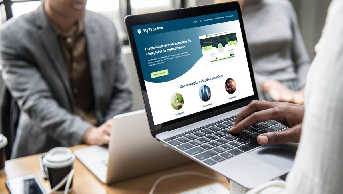 Une capture écran du site My Troc Pro