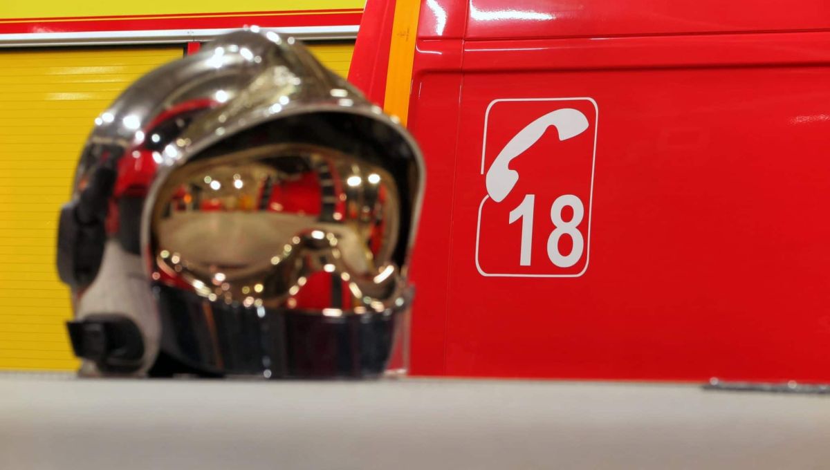Un casque de pompier