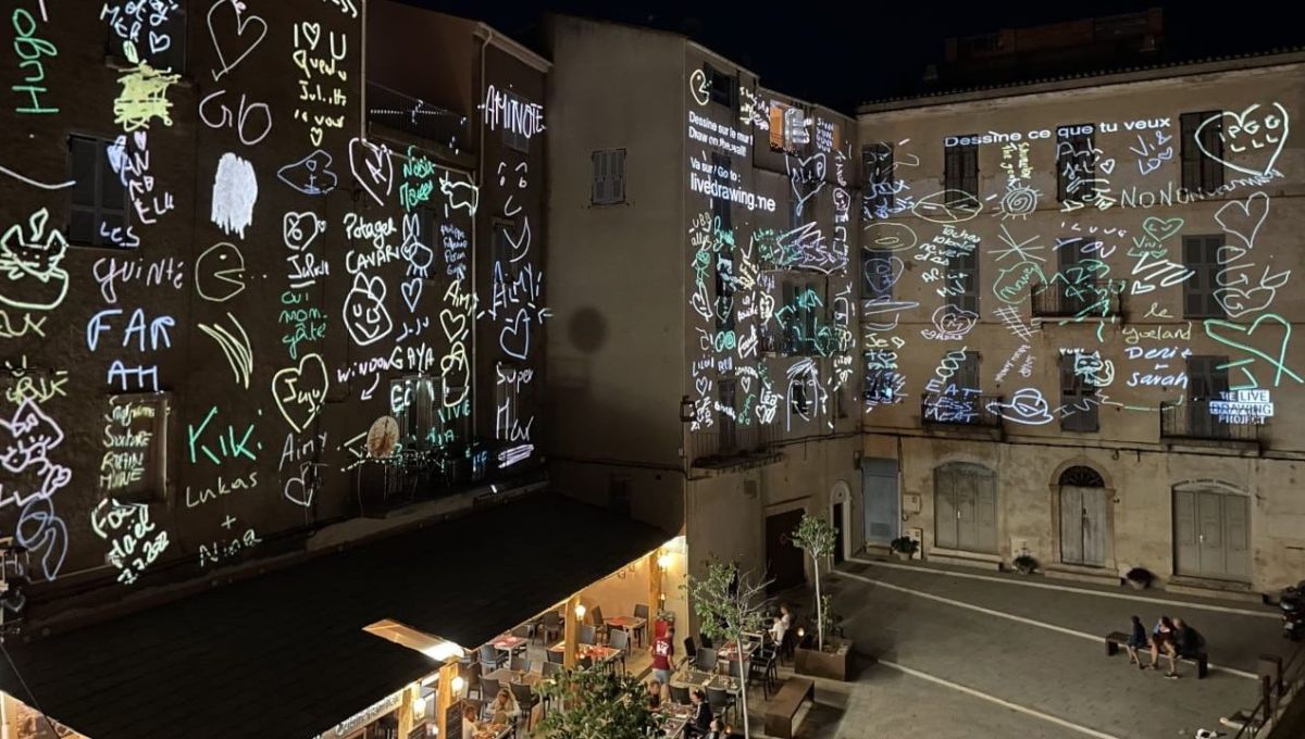 S'exprimer sur les murs au festival des lumières