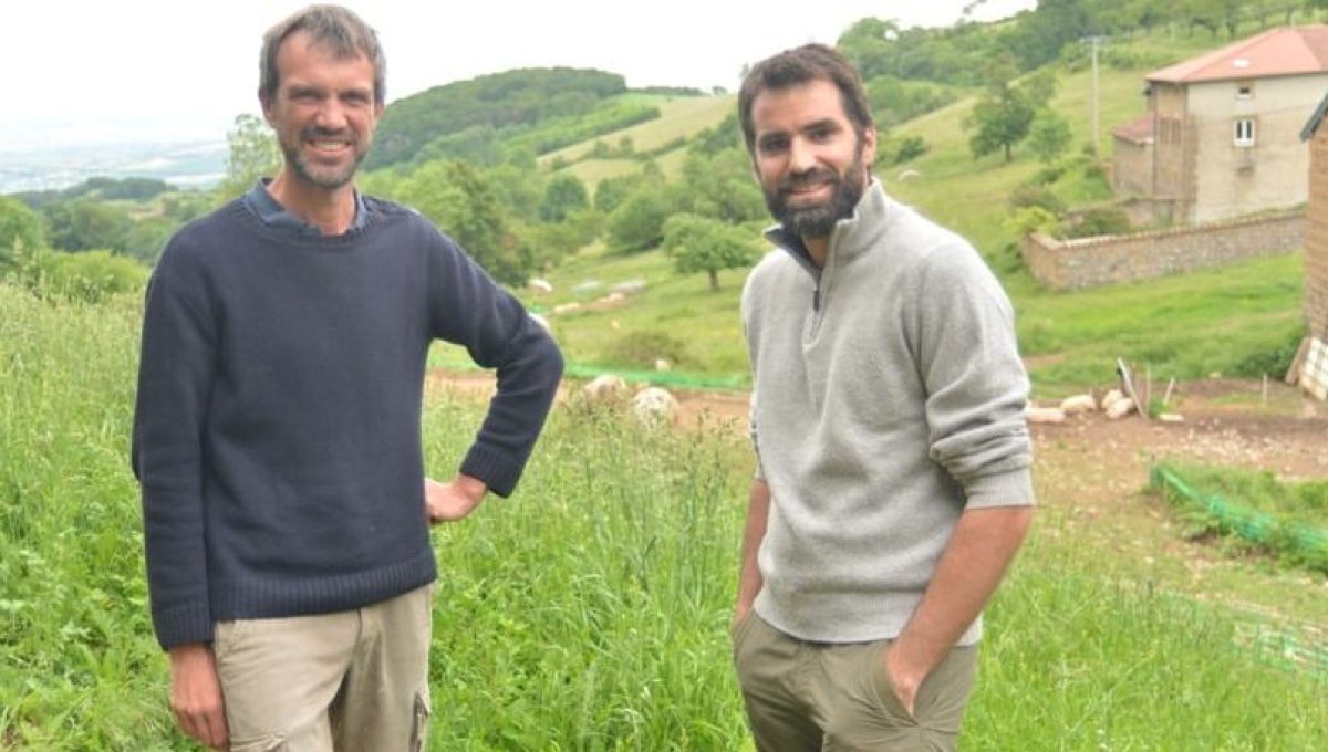 Dans le Rhône, ivier Munos et Benoit Saintoyant ont fondé la ferme terre d'Arjoux