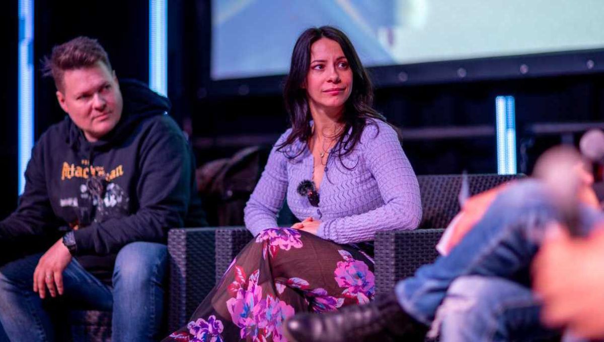 Avec Adeline Chetail, comédienne de doublage du film au jeu vidéo