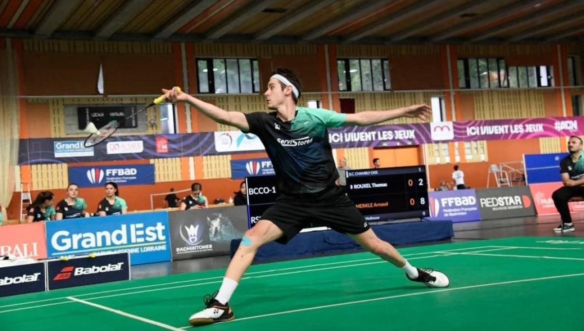 Arnaud Merklé, espoir du badminton français