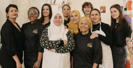 Les cheffes du restaurant de l'association Marie Curry.