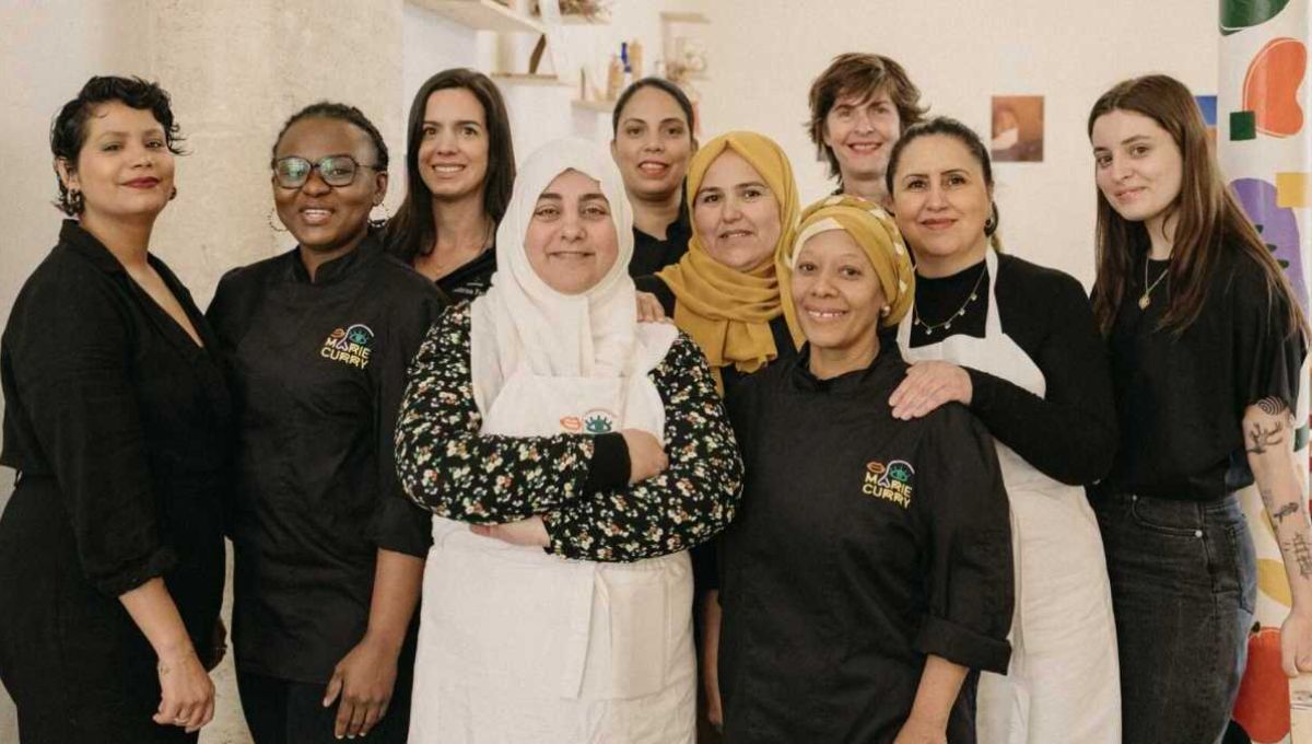 Les cheffes du restaurant de l'association Marie Curry.