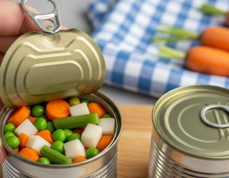 Boîte de conserve de macédoine de légumes