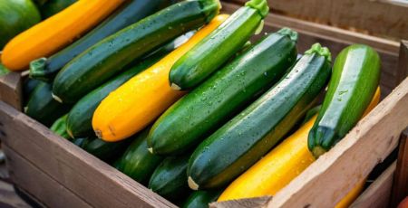 Courgettes vertes et jaunes