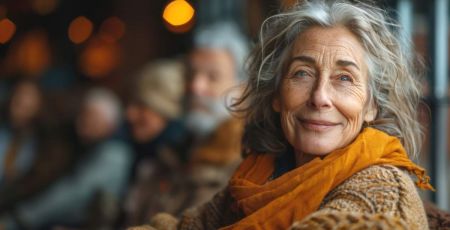 Personnes âgées souriantes