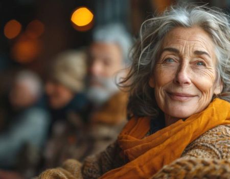 Personnes âgées souriantes