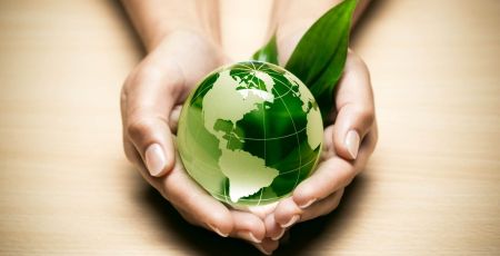concept écologie planète terre verte