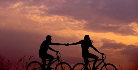 Amoureux à vélo