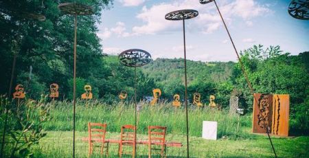 Jardin littéraire de sculptures