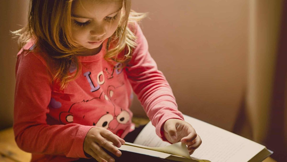 girl in pink sweatshirt
