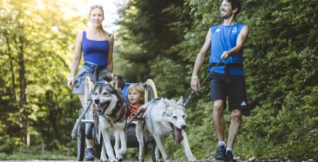 huskies rando baroudeurs enfants famille