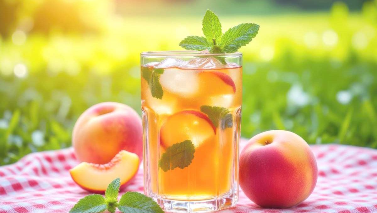 Ice tea pêche (thé glacé)